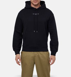 Maison Kitsune Minimalist Logo-detail Drawstring Hoodie, Model View