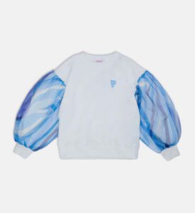 سويت شيرت طويل الأكمام بتصميم مطبوع