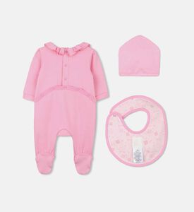 Ruffled Interlock Sleepsuit Set