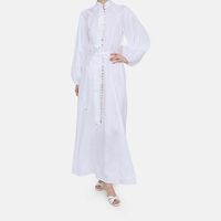 Classic Button Down Flared Dress