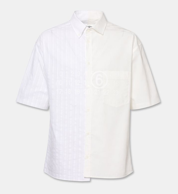 MM6 Stripe-print Button Closure Shirt, Packshot View