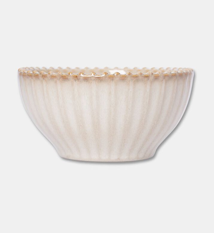 Home Deco and More Stoneware Raising Pearl Design Bowl, Packshot View