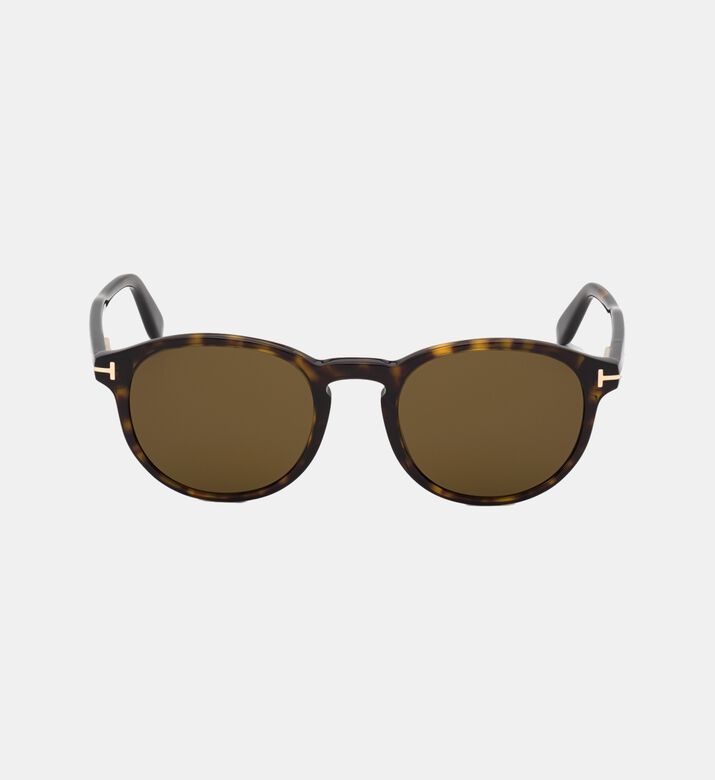 Classic Tortoiseshell Round Sunglasses 50