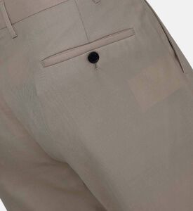 Cotton Twill Blend Tailored Trousers