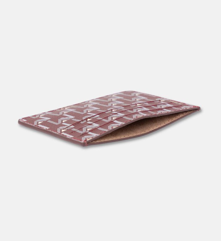 Maya.M All-over Logo-print Cardholder, Burgundy, Packshot View