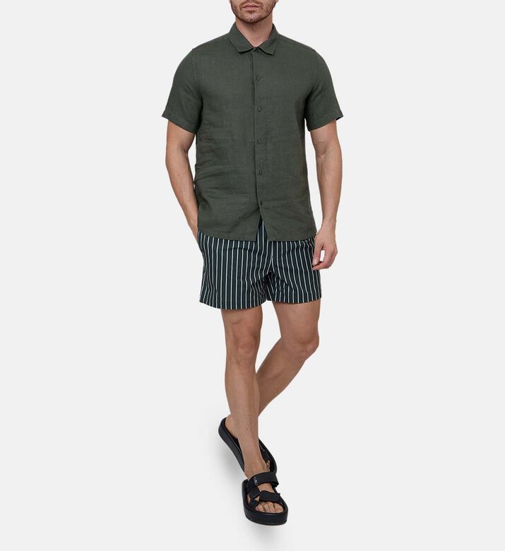 شورت مخطط برباط خصر