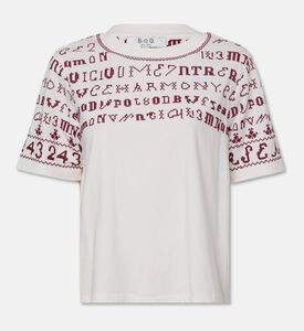 Sea NY Contrast Embroidery Stitching T-shirt, Packshot View