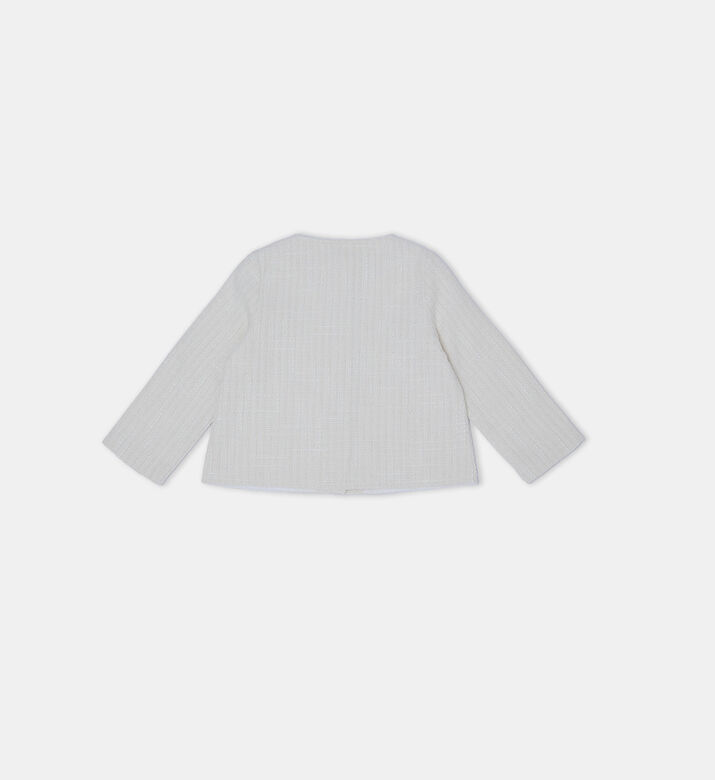 Textured Knit Button-up Cardigan