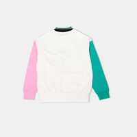 Printed Cotton Polo Sweatshirt