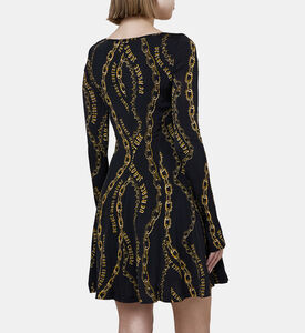 Chain-link Print Mini Dress Chain-link Print Mini Dress