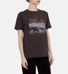 تيشيرت إدوين بياقة دائرية بطباعة غرافيكية