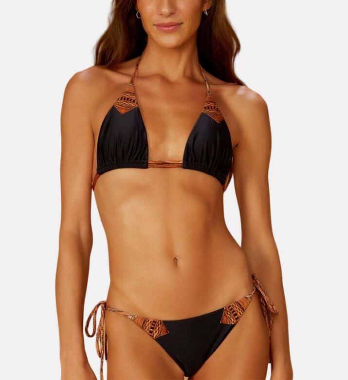 Biqueira Printed Triangle Bikini Top