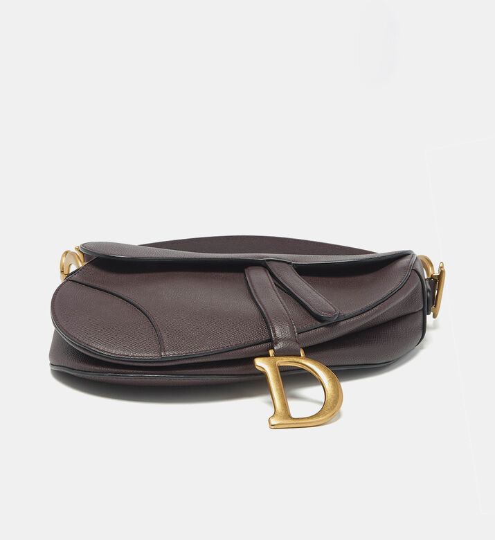 Dior Preowned Dior Burgundy Oblique Saddle Bag, Packshot View