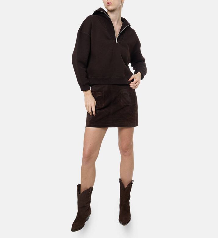 Zadig et Voltaire Casual Zip Fastening Sweatshirt, Model View