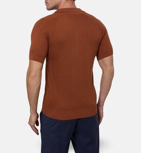 Pal Zileri Knit Spread-collar Polo, Model View