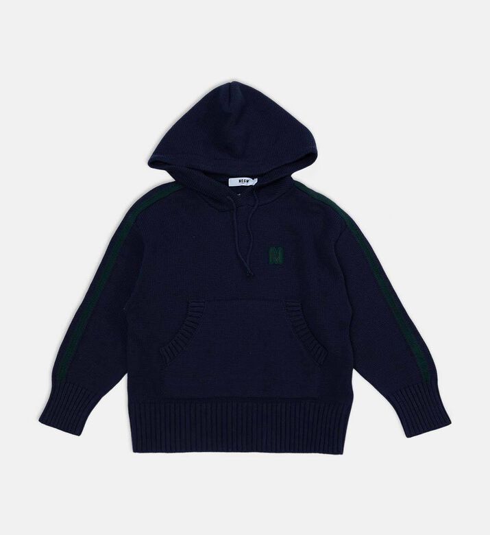 M S G M Stripe Design Hooded Sweater, Packshot View