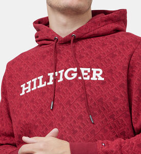 هودي قطن بطبعة Monogram