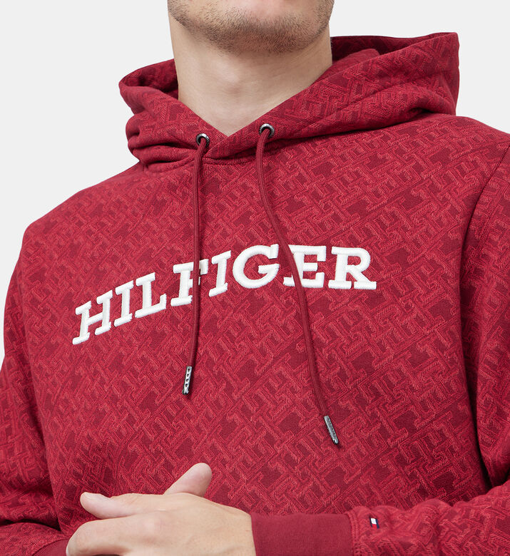 هودي قطن بطبعة Monogram