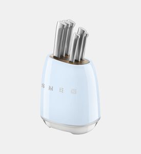 Smeg 6-piece Stainless Steel Knife Block Set, Packshot View