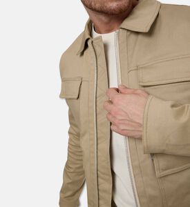 The Kooples Multi-pockets Long-sleeve Jacket, Model View