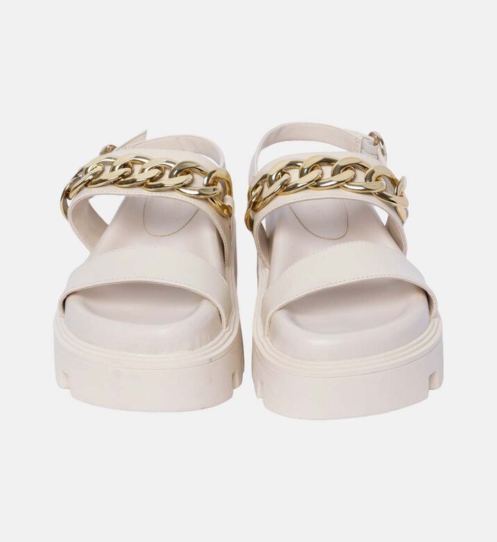 Tractored Chain Flatform Sandals