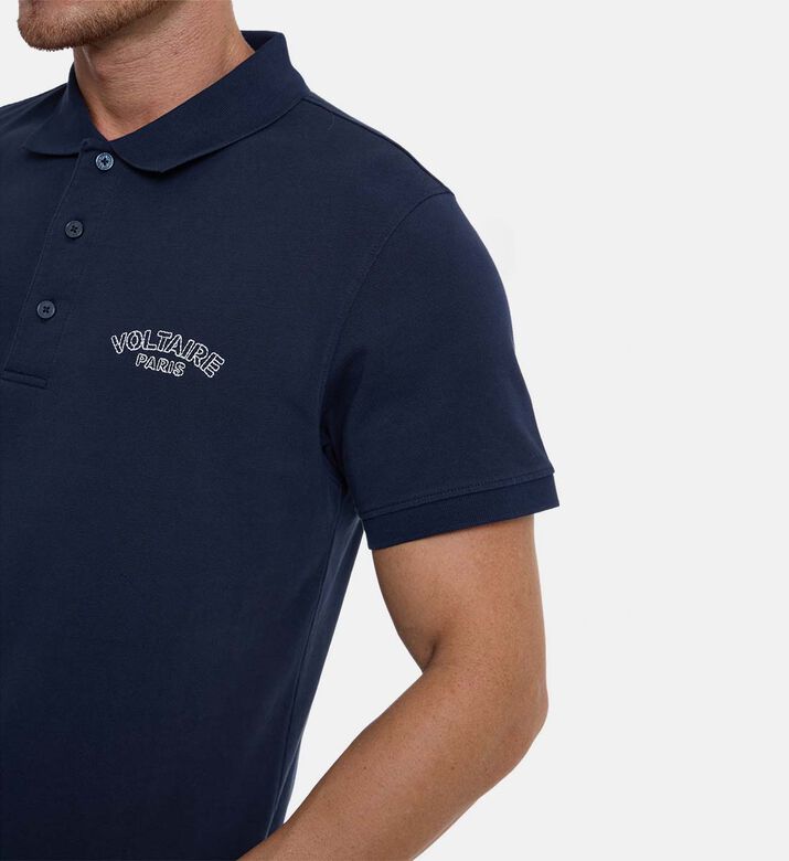 Zadig et Voltaire Button Placket Short-sleeve Polo Shirt, Model View