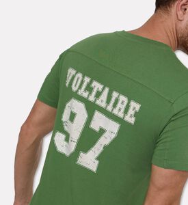 Zadig et Voltaire Tommy Paneled T-shirt, Green, M, Model View