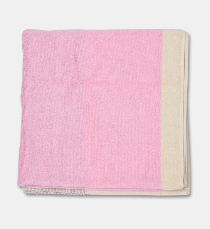 Suite702 Organic Terry Colorblock Bath Towel, Pink, Packshot View