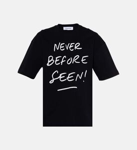 Text Print Crewneck T-shirt