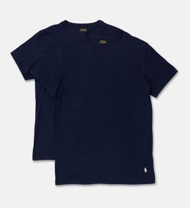 Ralph Lauren Cotton Crewneck T-shirt, Navy, L, Packshot View