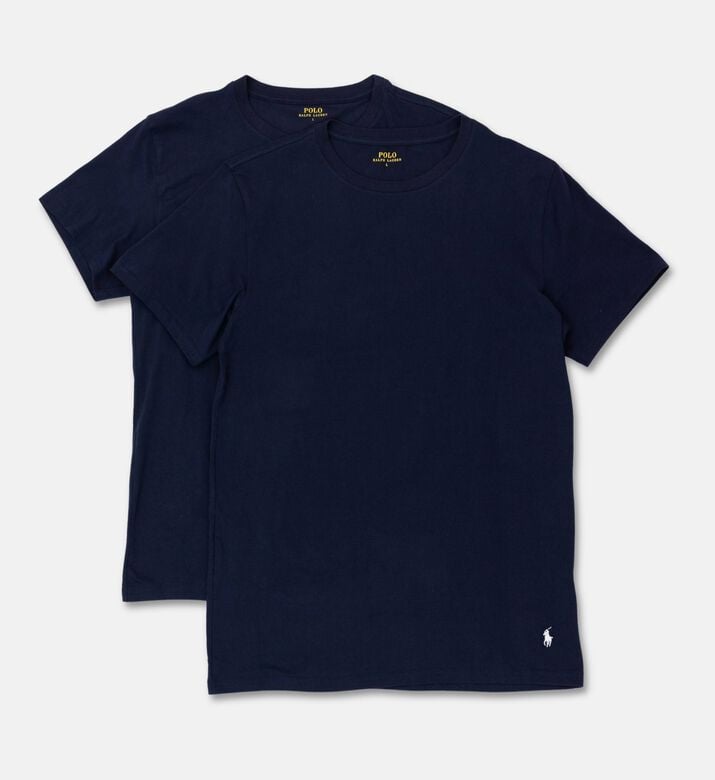 Ralph Lauren Cotton Crewneck T-shirt, Navy, L, Packshot View