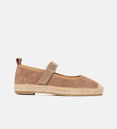 Buckle Strap Jute Sole Ballerina