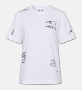 Samsoe Cotton Graphic T-shirt, Packshot View