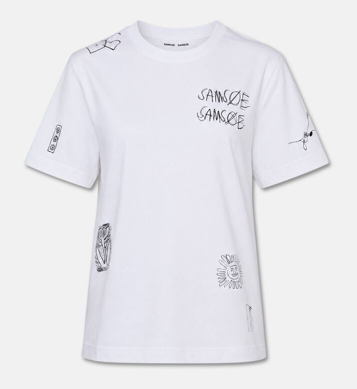 Samsoe Cotton Graphic T-shirt, Packshot View
