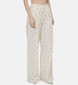 Forte-Forte Polka-dot Wide-leg Pants, Model View