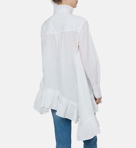 قميص كورا قطن بياقة مجمعة