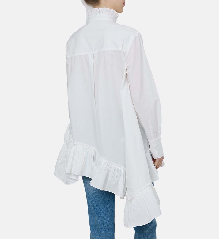 قميص كورا قطن بياقة مجمعة