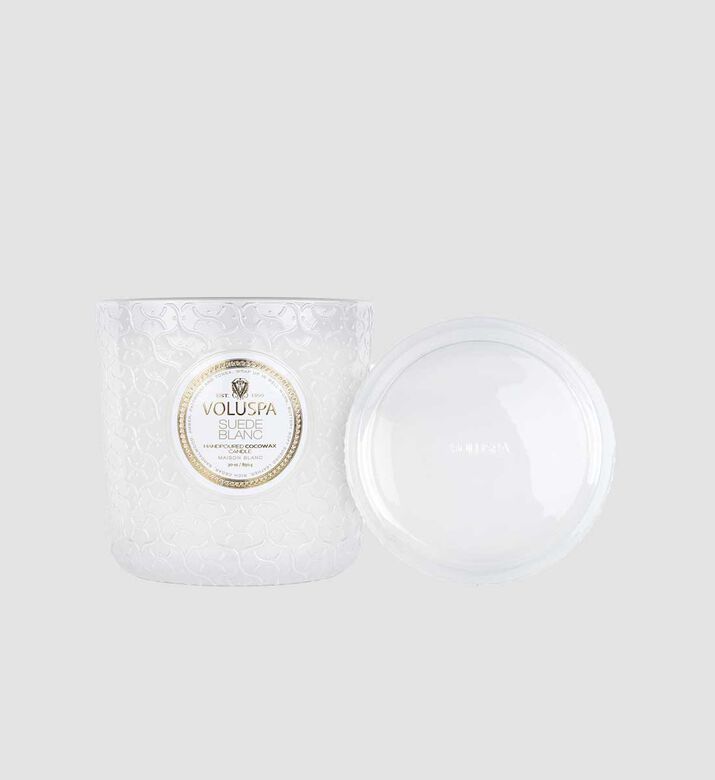 Suede Blanc Luxe Candle