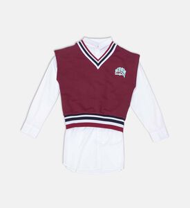 Logo-print Long-sleeve Dress