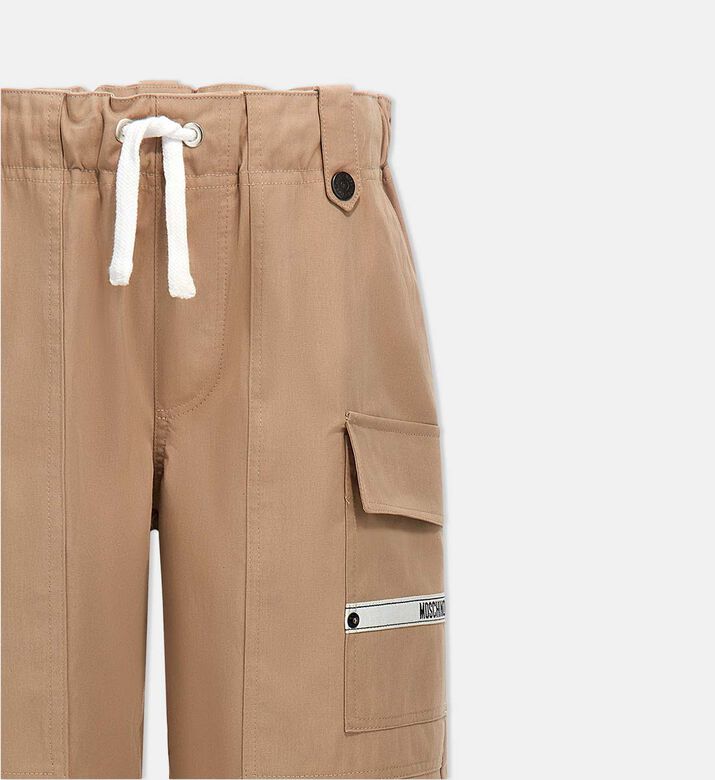 Cotton Drawstring Waist Cargo Shorts Cotton Drawstring Waist Cargo Shorts