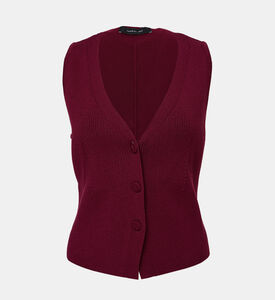Button-up Ribbed Waistcoat Button-up Ribbed Waistcoat