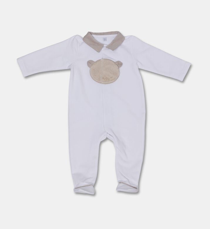 My First Collection Bear-patch Footed Baby Romper, Packshot View