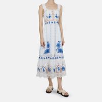 Embroidered Midi Sundress