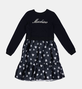 فستان ليتل هارتس من الكريب القطني