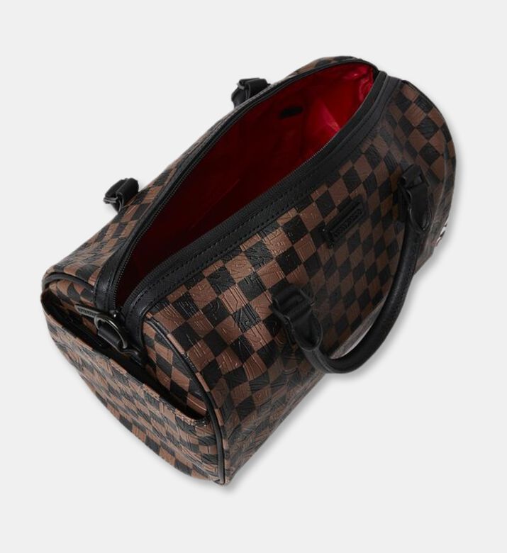 Sprayground Checkered-print Top Handle Mini Duffle Bag, Packshot View