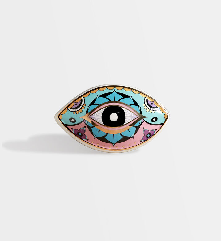 Home Deco and More Eye Ceramic Wall Decoration, Packshot View