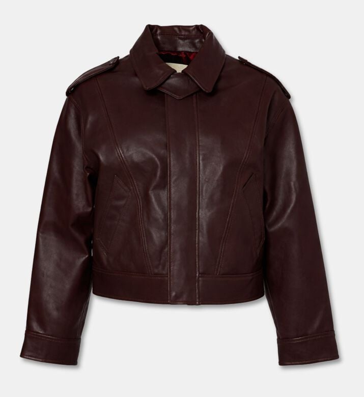 Zadig et Voltaire Kimo Leather Bomber Jacket, Packshot View