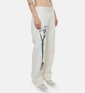 Martan Jella Embroidered Trousers, Model View