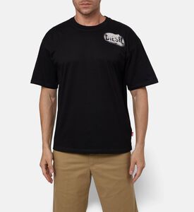 Diesel Blurred-effect Logo T-shirt, Black, M, Model View