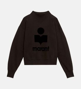 Moby Stand-up Collar Logo Sweatshirt Moby Stand-up Collar Logo Sweatshirt